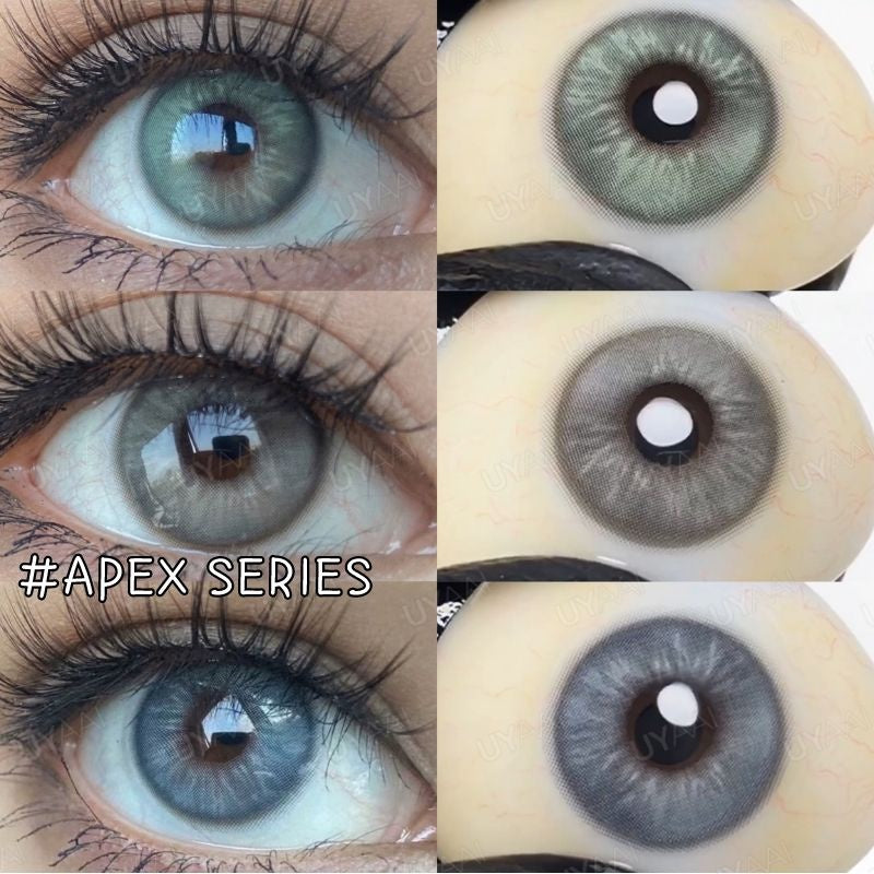 Lentilles de contact de couleur bleue naturelle UYAAI