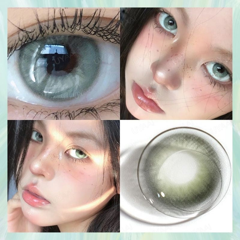 Lentilles de contact de couleur bleue naturelle UYAAI