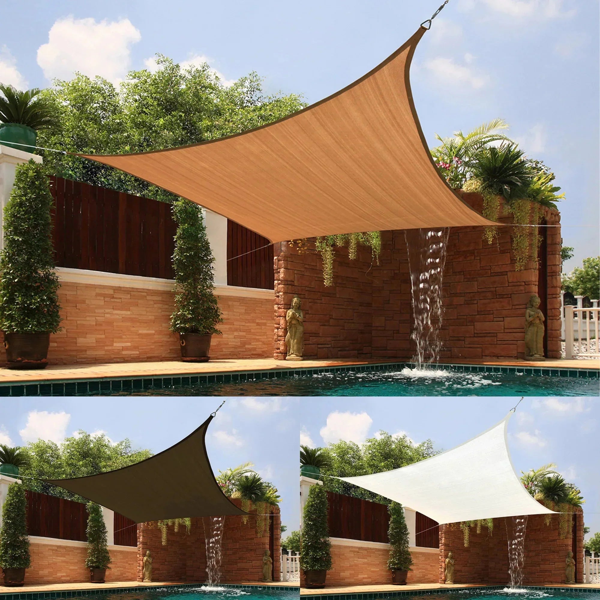 Toldo Portátil Impermeável Flexível e Resistente Com Proteção UV
