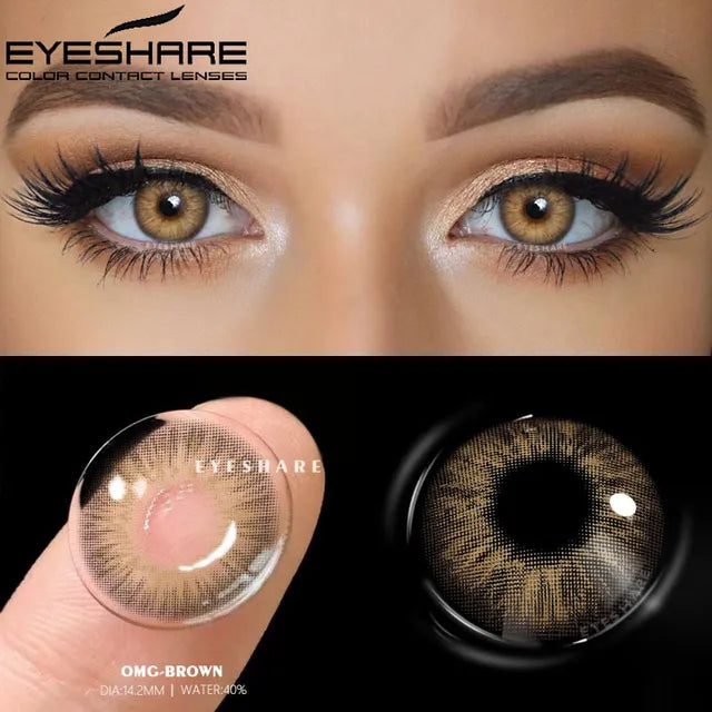 Paire de lentilles de contact radiantes naturelles Yes-View