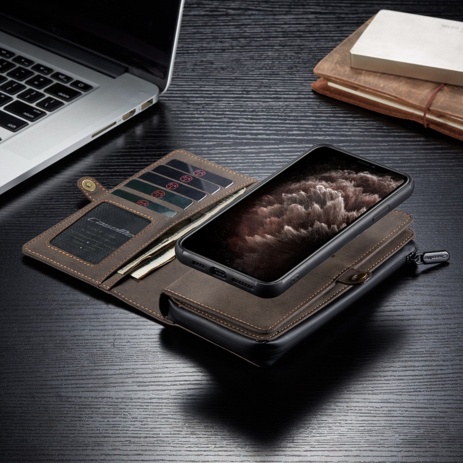 Portefeuille avec étui de luxe pour iPhone : protection et élégance en un seul produit