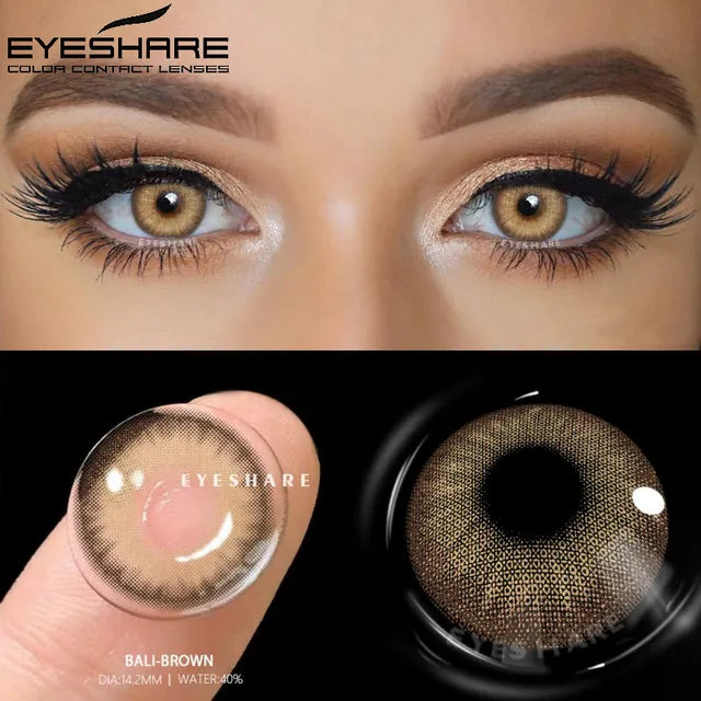 Paire de lentilles de contact radiantes naturelles Yes-View