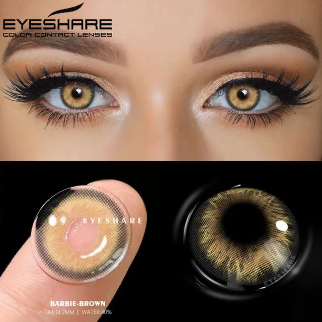 Paire de lentilles de contact radiantes naturelles Yes-View