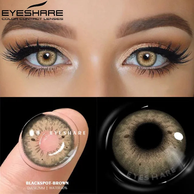 Paire de lentilles de contact radiantes naturelles Yes-View