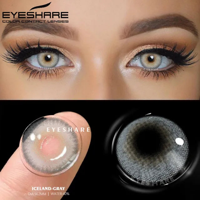 Paire de lentilles de contact radiantes naturelles Yes-View
