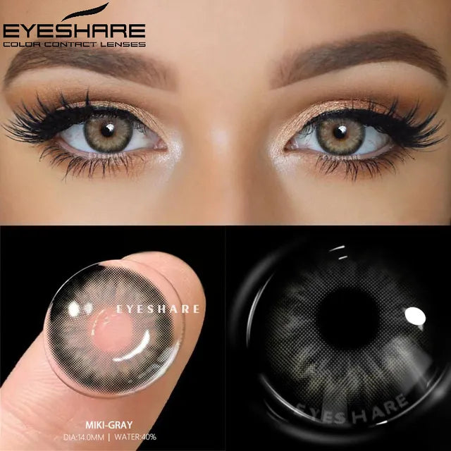 Paire de lentilles de contact radiantes naturelles Yes-View