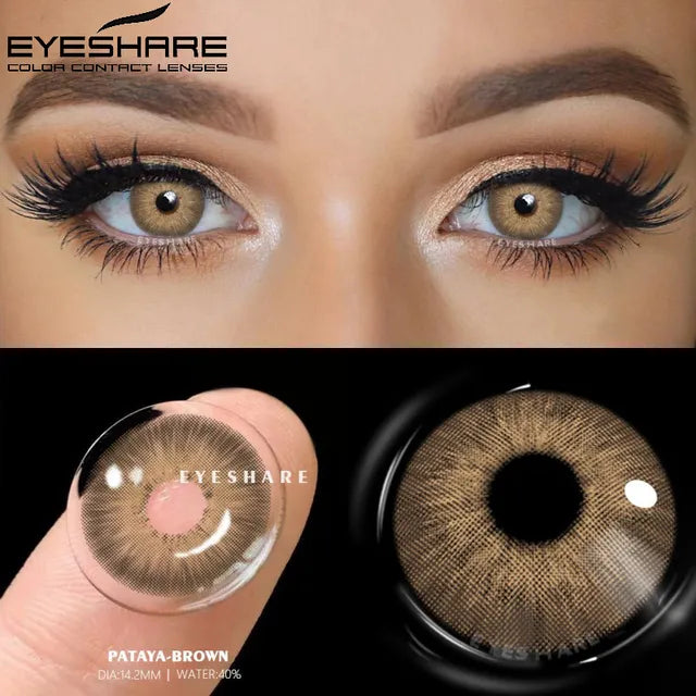 Paire de lentilles de contact radiantes naturelles Yes-View